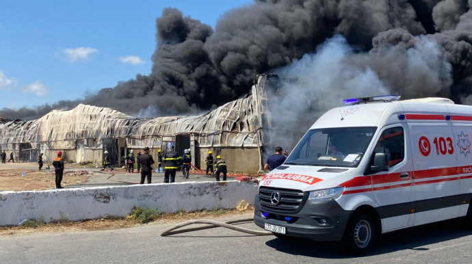 "Sədərək"  Ticarət Mərkəzindəki yanğınla bağlı cinayət işi açıldı 