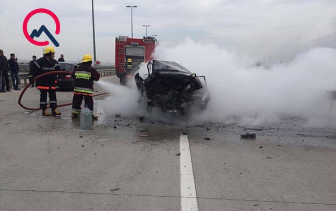 Üç nəfərin yandığı maşında ölənlərdən 2-si qardaşdır - FOTOLAR