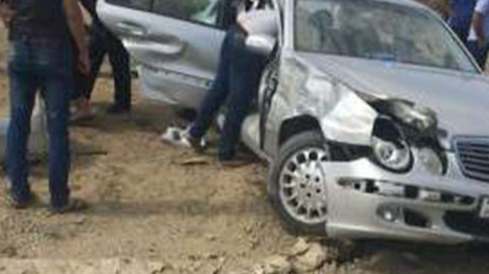 Şəmkirdə iki avtomobil toqquşub, ölənlər var 