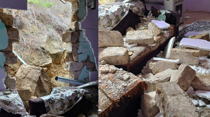 “Evimizə daşlar tökülüb, qalmağa yerimiz yoxdur” - Açıqlama   - FOTO - VİDEO