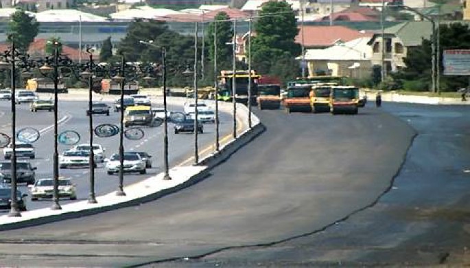 Bakı-Sumqayıt yolunda 1-ci mərhələ üzrə işlər yekunlaşır