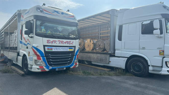 Azərbaycandan göndərilən humanitar yardım Ukraynaya çatdı
