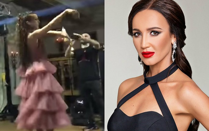 Erməni oliqarxın məclisində Buzova oynadı - VİDEO