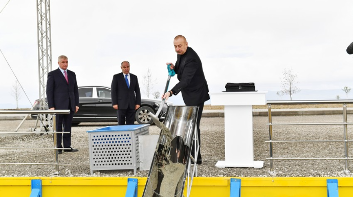 “Şəki-Oğuz” Aqroparkında yeni zavodun təməli qoyuldu