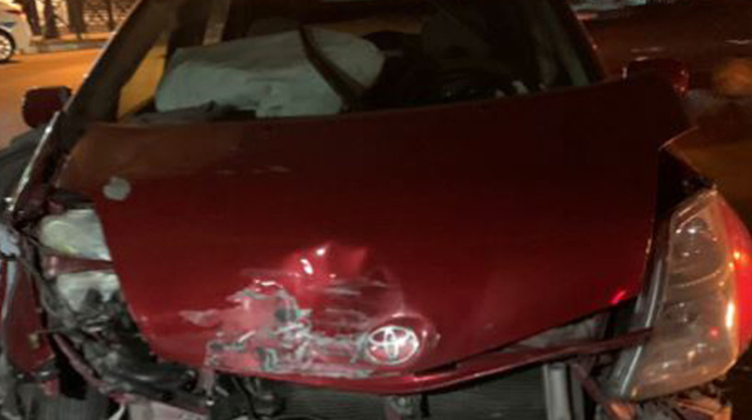 Bakıda iki avtomobil toqquşub, bir ailənin 4 üzvü xəsarət alıb - FOTO 