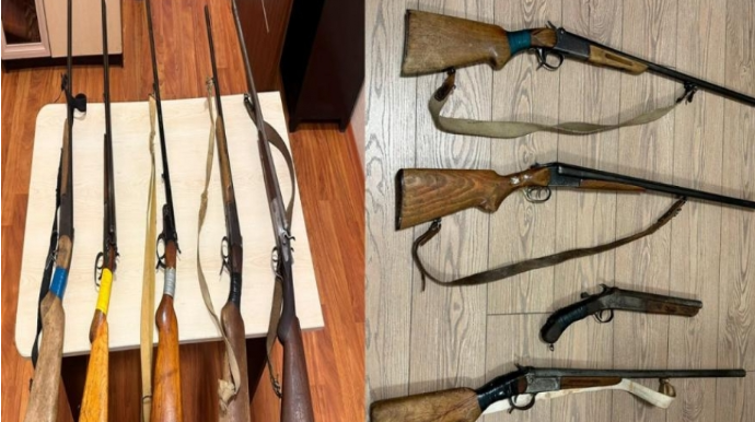 Polis qanunsuz silahlar aşkarlayıb