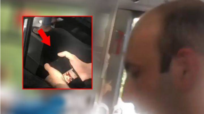Azərbaycanda daha bir avtobus qalmaqalı: Yanındakı qadına porno izlətdi - VİDEO 