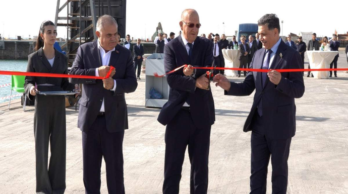 Zirə dəniz limanında STS kranın açılış mərasimi baş tutub - FOTOLAR