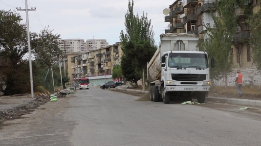 Bakının Cavanşir küçəsi təmir edilir – FOTO+VİDEO