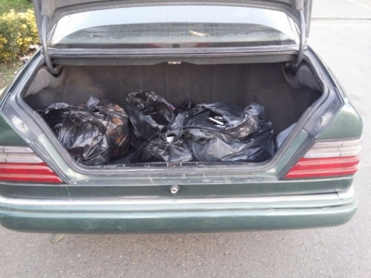 Avtomobildən 22 mindən çox müxtəlif markalı siqaretlər aşkar olundu - FOTO