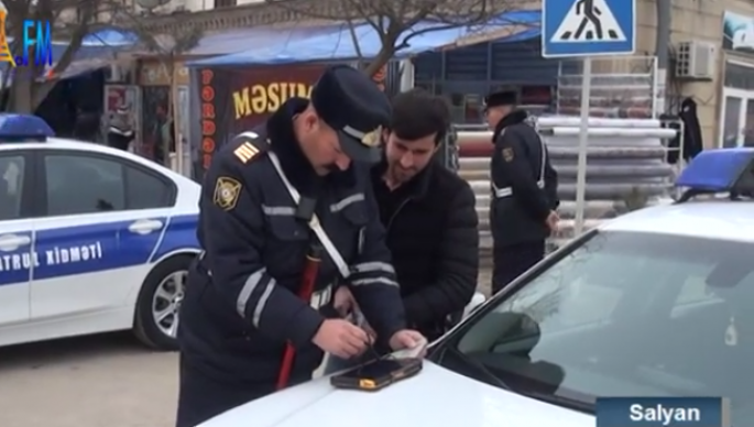 Yol polisi reyd keçirdi: 60 sürücü cərimələndi - VİDEO