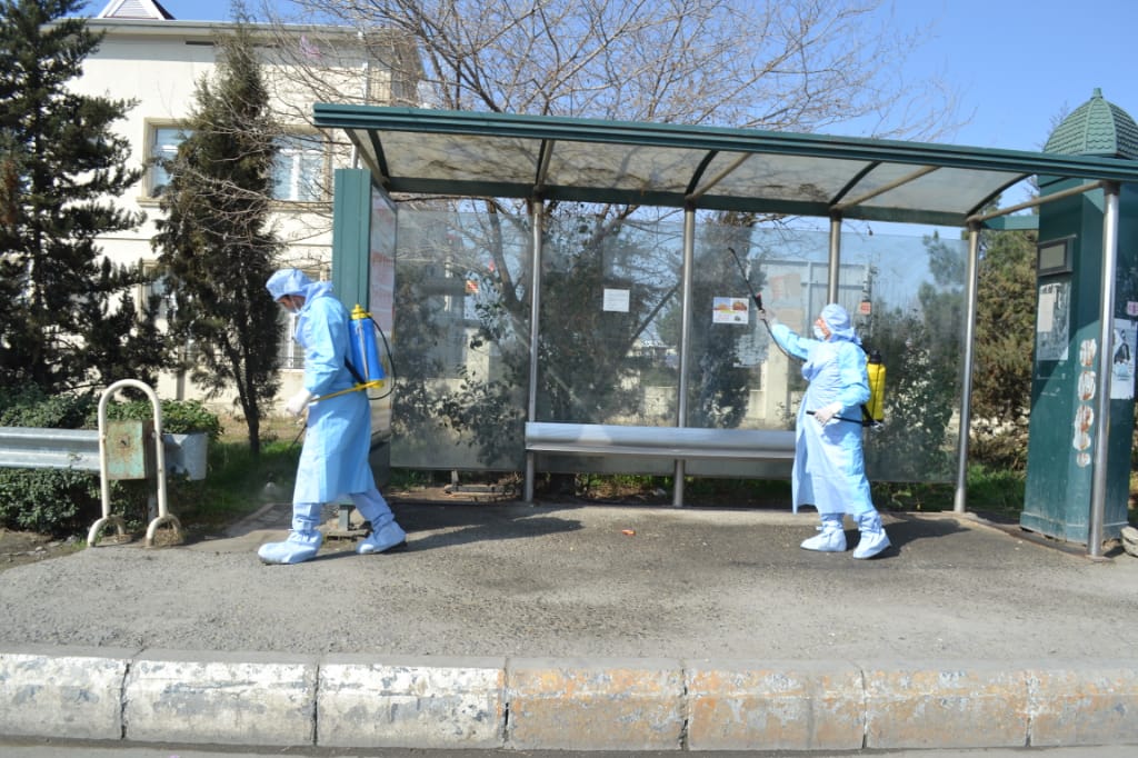 Yevlaxda koronavirusa qarşı təxirəsalınmaz tədbirlər görülür - FOTO