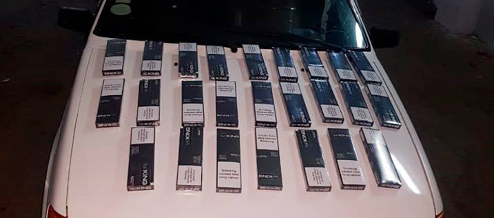 Avtomobildən qanunsuz 5000 ədəd siqaret aşkarlanıb - FOTO