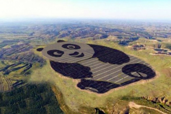 Panda formasında günəş elektrik stansiyası tikildi - FOTO