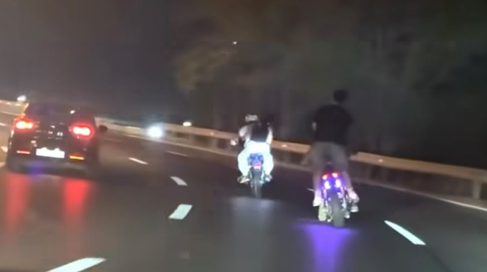 Bakıda avtoxuliqanlıq edən moped sürücüsü həbs edildi - FOTO 