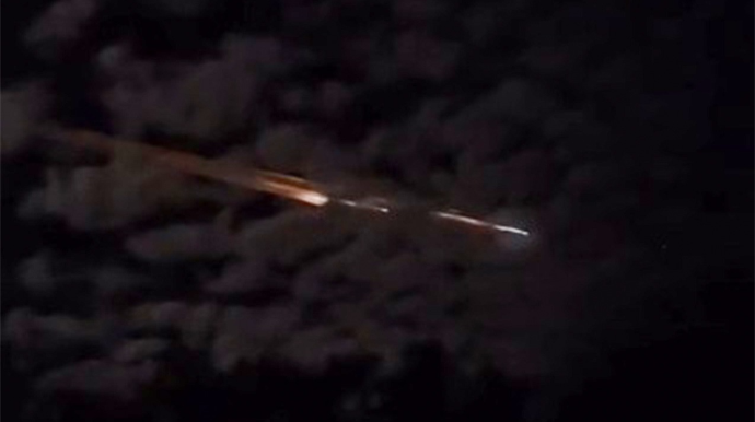 Laçında meteorit yağışı - VİDEO