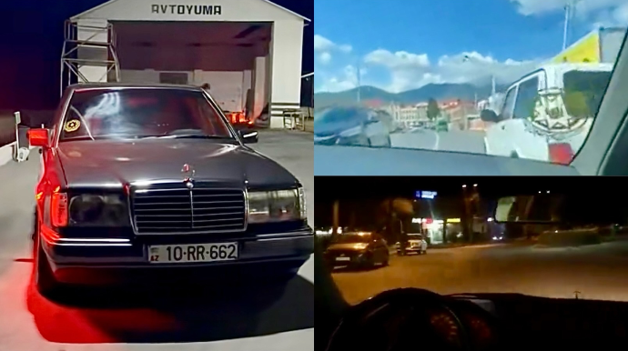 “Şou” xətrinə sərnişini də ölüm təhlükəsinə atdı - 10-RR-662    - VİDEO