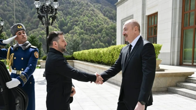 Zelenski İlham Əliyevə təşəkkür etdi  - FOTO
