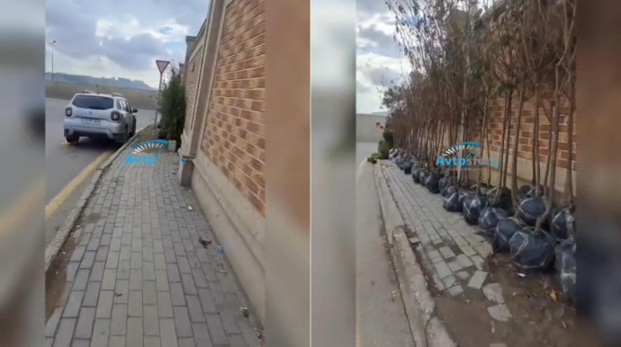 Sultəpədə səki problemi: Piyadalar çətinliklə hərəkət edir – VİDEO  