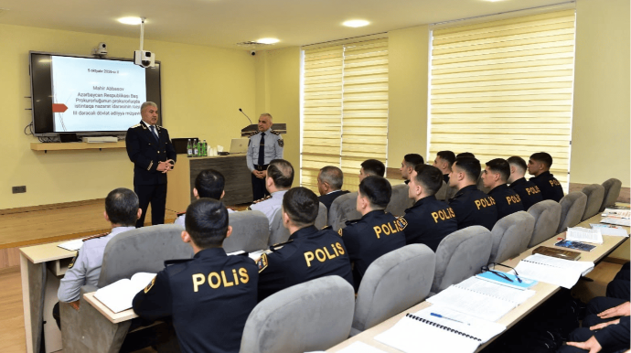 Polis Akademiyasında təcrübəli mütəxəssislərin iştirakı ilə dərslər keçirilir  - FOTO
