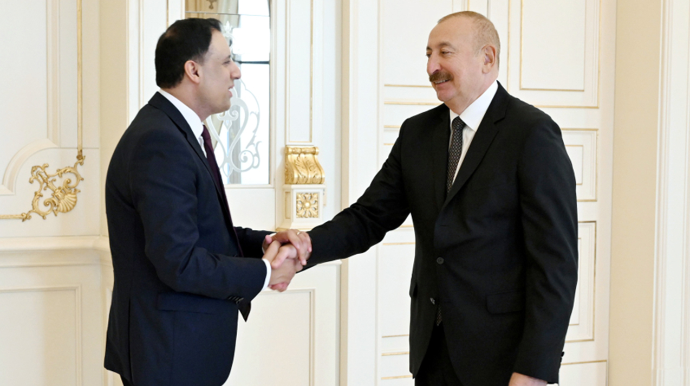 Prezident Böyük Britaniyanın nazirini qəbul etdi - FOTOLAR 