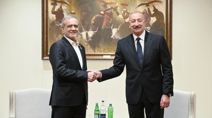 Bişkekdə Azərbaycan və İran prezidentlərinin görüşü keçirilib