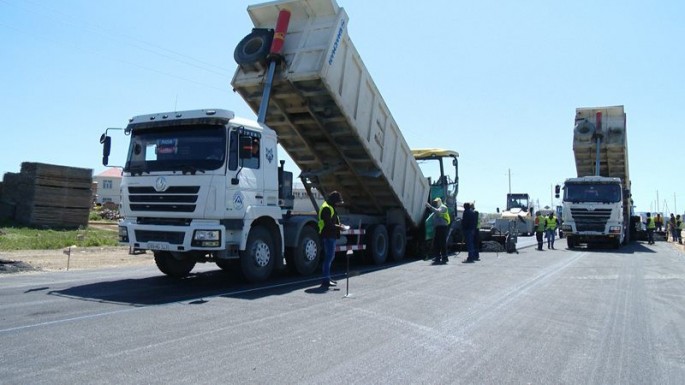 Corat yolunun bir hissəsində yenidənqurma işləri bitir – FOTO+VİDEO