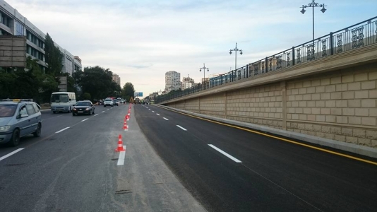 Tıxaca son – «20 Yanvar» dairəsinə gedən yol genişləndirildi - FOTO