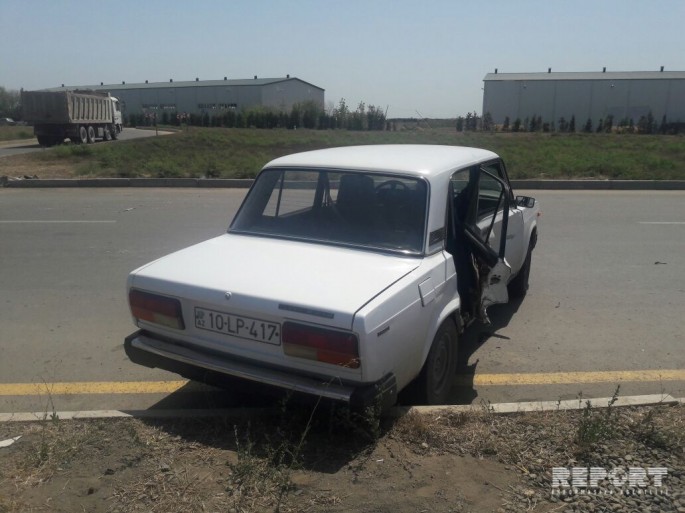 Biləsuvarda yol qəzası – 2 yaralı