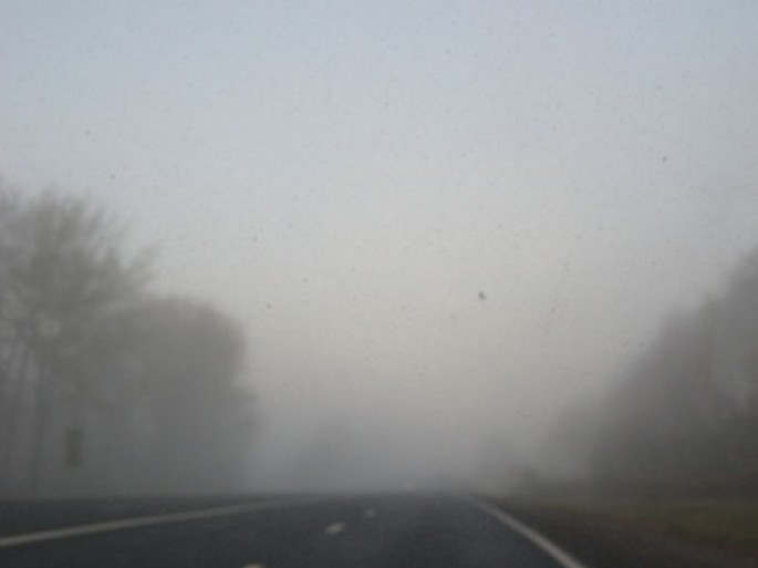 Şamaxıda duman yolu iflic etdi - VİDEO   