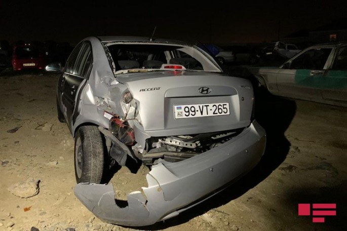 Bakıda 3 avtomobil toqquşub, xəsarət alan var - FOTO