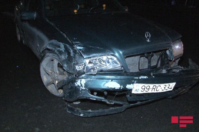 Bakıda qadın sürücü qəza törədib