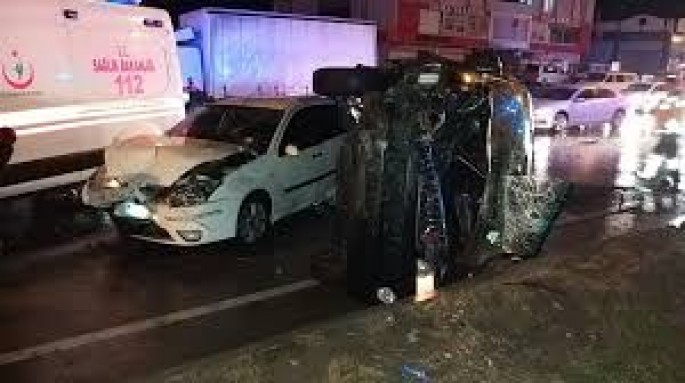 9 avtomobil bir-birinə çırpıldı: 2-si uşaq olmaqla 6 yaralı - FOTO