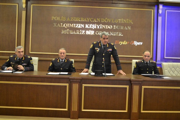 Baş Polis İdarəsində geniş əməliyyat müşavirəsi keçirilib - FOTO