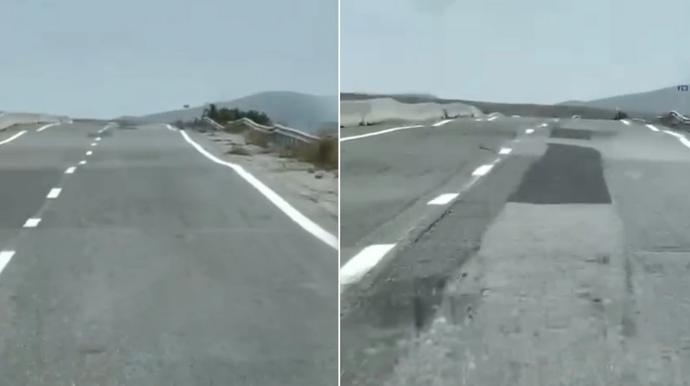 Bakı-Şamaxı yolunda asfalt niyə dağılır? - SƏBƏBİ AÇIQLANDI  - VİDEO