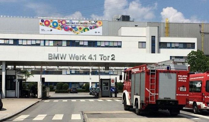BMW-nin zavodunda yanğın