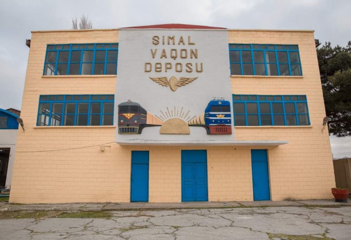 Şimal vaqon deposunda tikinti işləri davam etdirilir - FOTO