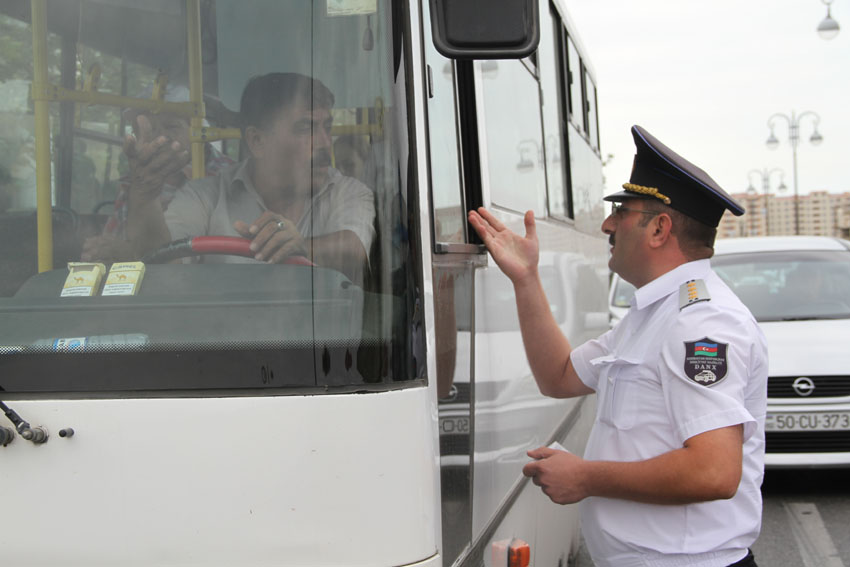 Avtobus sürücülərinə qarşı reydlər başladı - FOTO