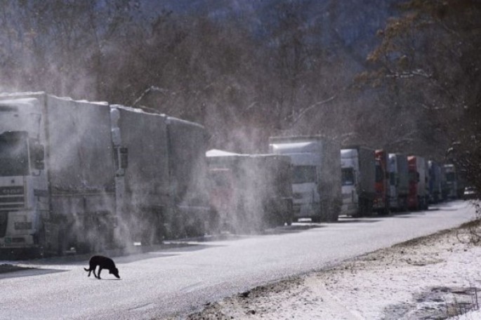 Rusiya-Gürcüstan sərhədində avtomobillərin hərəkətində problem yaranıb