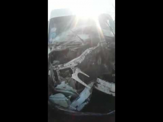 Dəmir arakəsmə «Ford»u bu hala saldı - VİDEO