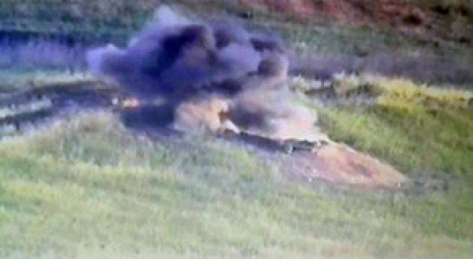 Ermənilərin atəş nöqtəsi belə vuruldu - VİDEO