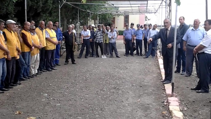 Salyan dəmir yolu qovşağında təlim keçirilib - FOTO