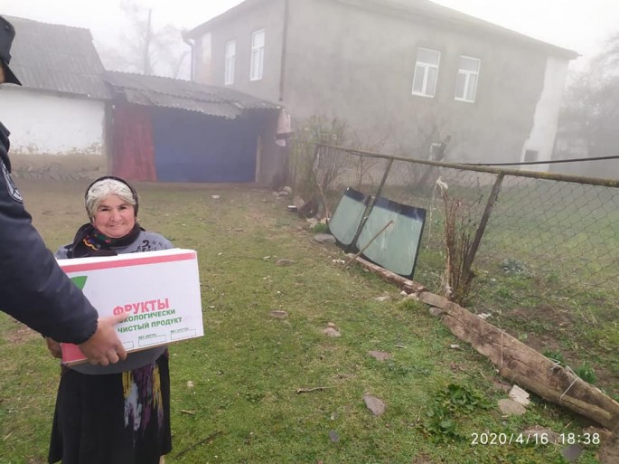 Qusar polisi 70 ailəyə ərzaq yardımı etdi - FOTO