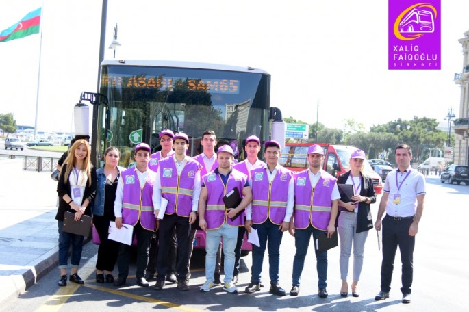 Sərnişin və sürücülər arasında sorğu keçirilib - FOTOLAR