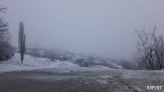 Şimal bölgəsinə qar yağıb - FOTO