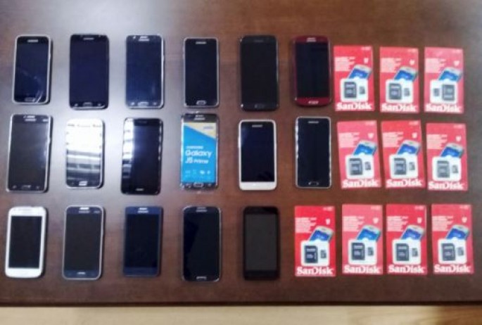 Avtomobildən qanunsuz mobil telefonlar aşkar edilib