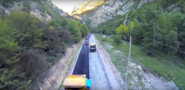 Ermənistandan Kəlbəcərə daha bir yolun çəkilişinə başlandı - FOTO