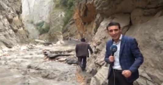 Quba-Xınalıq yolunda təhlükəli vəziyyət belədir - VİDEO