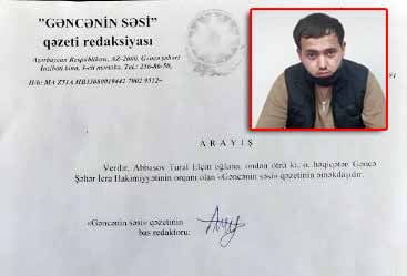 Gəncədə karantin rejimini pozan “jurnalist” saxlanılıb - FOTO