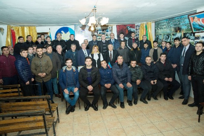 Dəmiryolçular “Şəhidlər muzeyi”ndə - FOTO